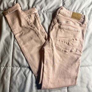 AMERICAN EAGLE PINK STRETCH JEGGINGS